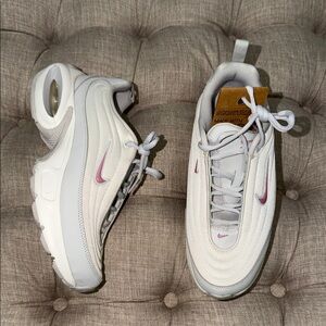 Nike White and Pink Athletic Shoes